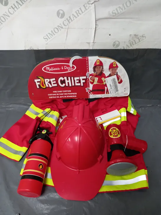 MELISSA & DOUG FIRE CHIEF COSTUME AGE 3-6