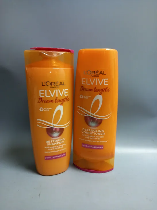 L'OREAL ELVIVE DREAM LENGTHS RESTORING SHAMPOO AND DETANGLING CONDITIONER 500ML