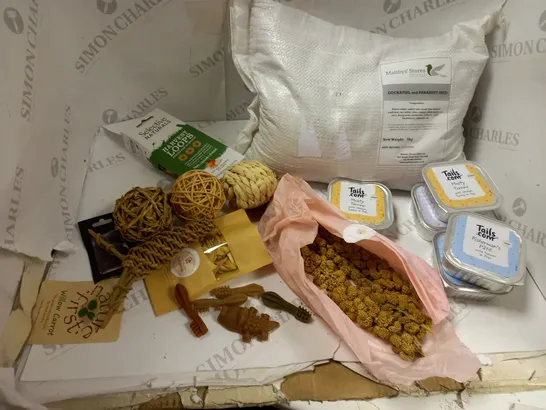DOG FOOD SELECTION AND SMALL ANIMAL FEED/ACCESSORIES 