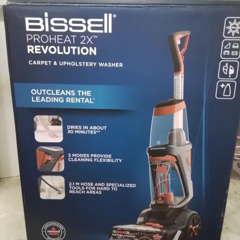 BOXED BISSELL PROHEAT 2X REVOLUTION CARPET & UPHOLSTERY WASHER