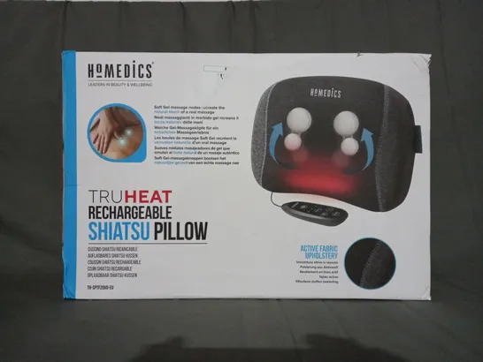 BOXED HOMEDICS TRUHEAT RECHARGEABLE SHIATSU PILLOW TH-SPTF2QVD-EU