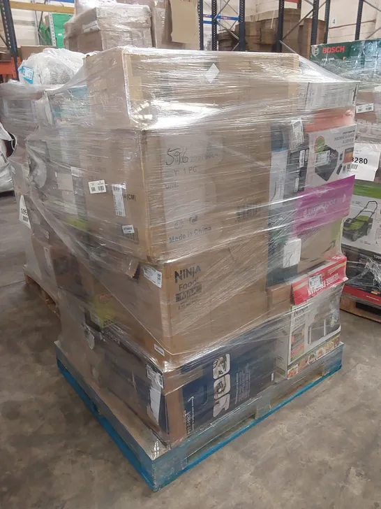 PALLET OF APPROXIMATELY 80 UNPROCESSED RAW RETURN HOUSEHOLD AND ELECTRICAL GOODS TO INCLUDE;