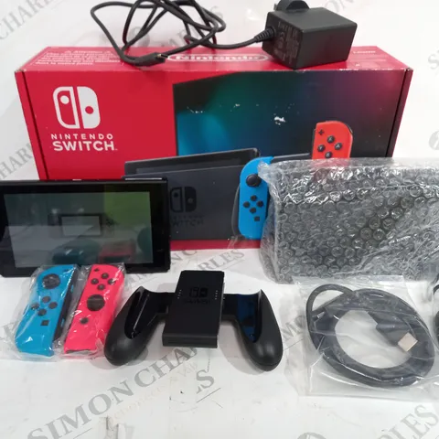 NINTENDO SWITCH GAMES CONSOLE - RED AND BLUE