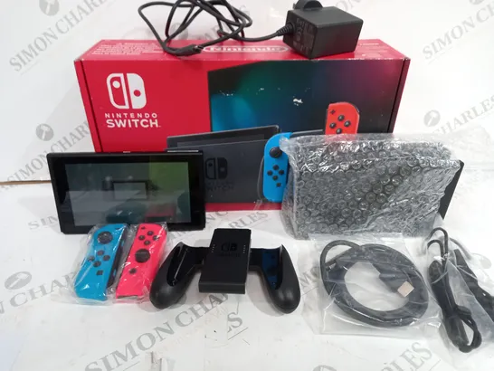 NINTENDO SWITCH GAMES CONSOLE - RED AND BLUE