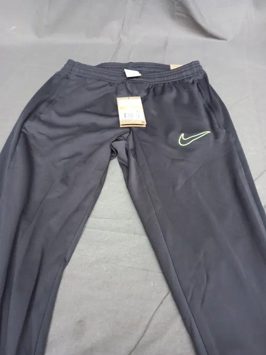 NIKE LIGHT GREY DRI FIT TRACKSUIT PANTS - SMALL