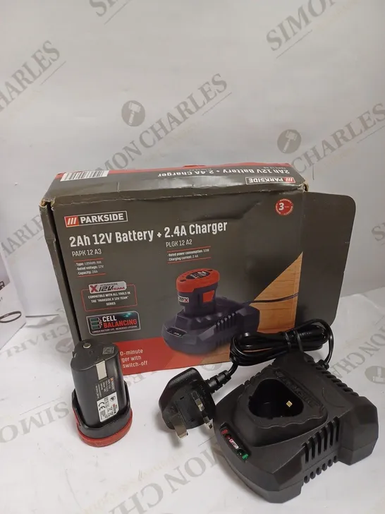 PARKSIDE 12V BATTERY & CHARGER SET 