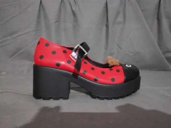 PAIR OF KOI TIRA MARY JANES LUCKY LADYBIRD EDITION SIZE 6