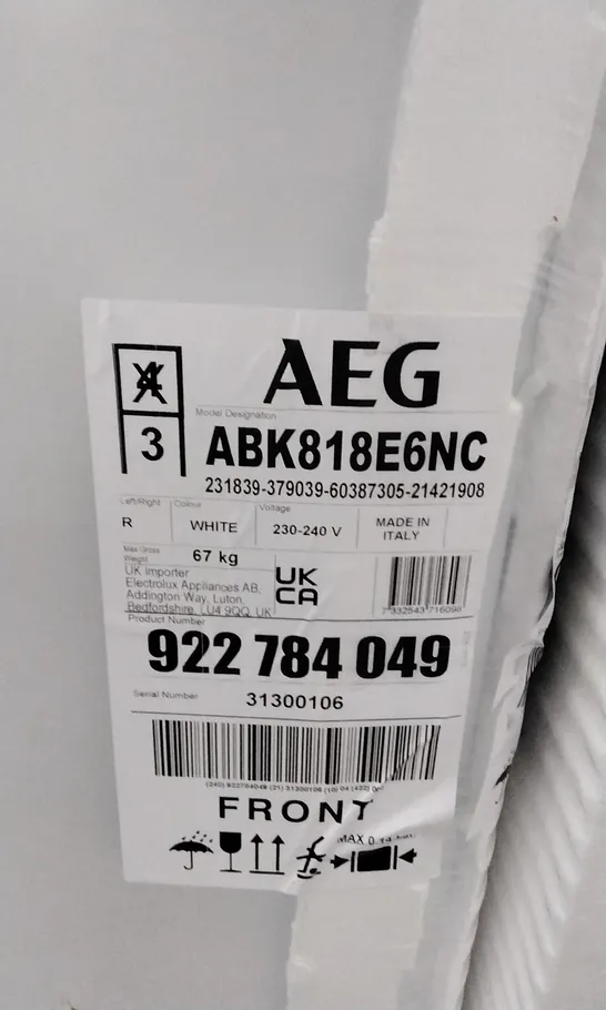 AEG ABK818E6NC REFRIGERATOR RRP £1000