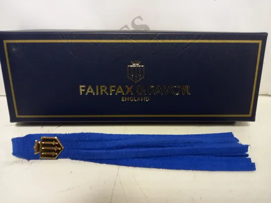 FAIRFAX & FAVOR SUEDE TASSELS IN PORTO BLUE
