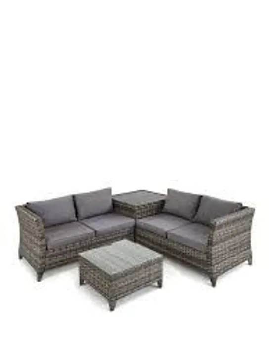 BOXED GRADE 1 ARUBA 4 SEATER CORNER SET (BOX 2 OF 2 ONLY)