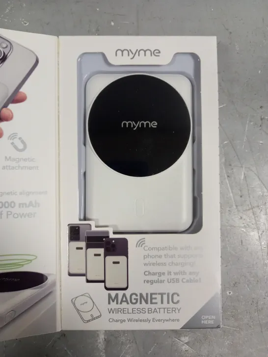 BOXED MYME MAGNETIC WIRELESS SMARTPHONE BATTERY - 4000MAH