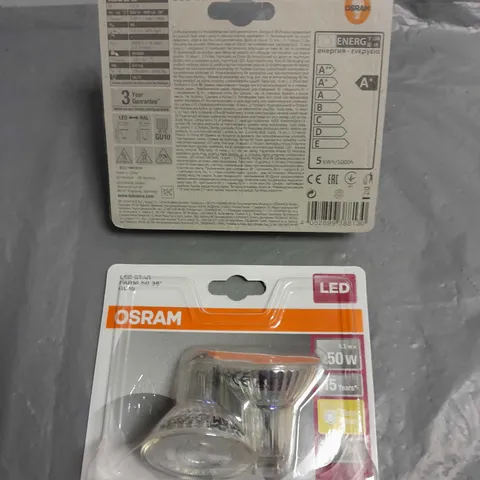 40 X SEALED OSRAM 2PACK GU10 LED STAR SPOTLIGHTS IN WARM WHITE	