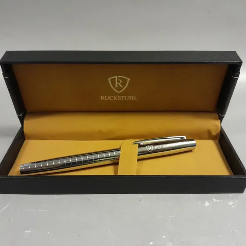 RUCKSTUHL STAINLESS STEEL LUXURY PEN IN GIFT BOX