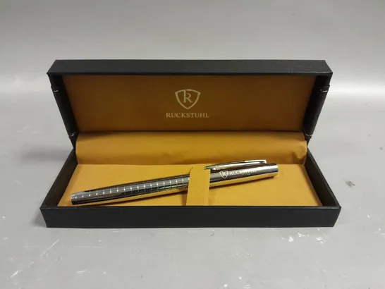 RUCKSTUHL STAINLESS STEEL LUXURY PEN IN GIFT BOX