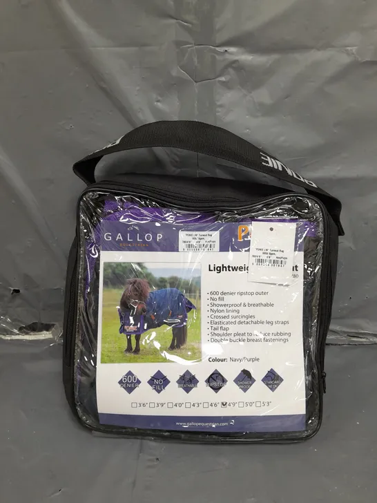 BAGGED GALLOP TROJAN LITE-WEIGHT TURNOUT RUG