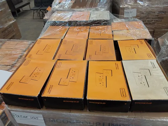 PALLET OF APPROXIMATELY  ASSORTED ELECTRICAL ITEMS/COMPONENTS TO INCLUDE: 20A DOUBLE POLE SWITCH ETC