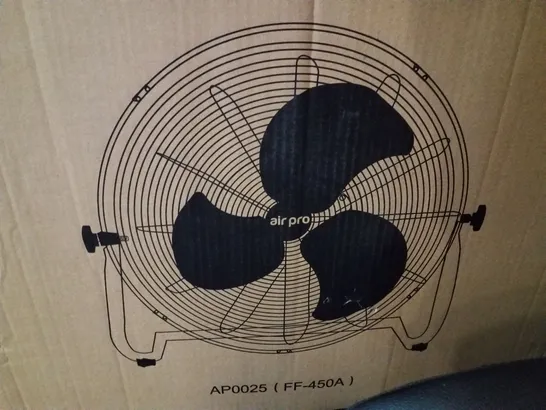 BOXED AIR PRO 20" FLOOR FAN - BLACK