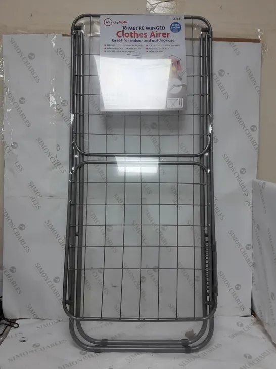 BOXED LAUNDRYMATE 18 METRE WINGED CLOTHES AIRER - COLLECTION ONLY