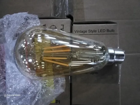 BOXED 4W AMBER B22 VINTAGE FILAMENT LIGHT BULBS × 3