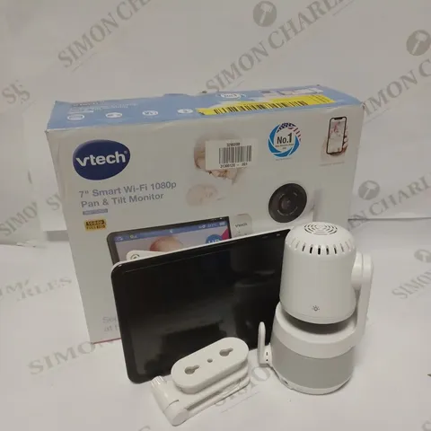 VTECH 7 INCH SMART WI-FI 1080P PAN & TILT MONITOR