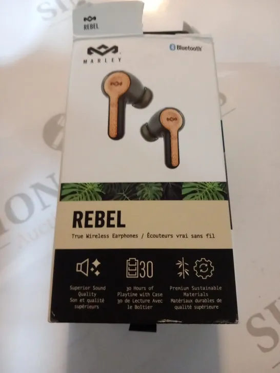 BOXED HOUSE OF MARLEY REBEL WIRELESS BLUETOOTH EARBUDS