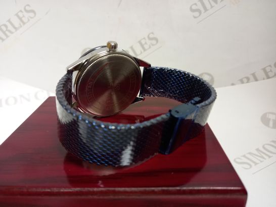STOCKWELL DATE DIAL TWO TONE MESH STRAP WRISTWATCH RRP £650