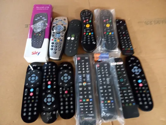 LOT OF ASSORTED REMOTE CONTROLS 