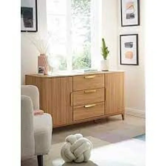 BOXED CARINA LARGE SIDEBOARD, OAK (2 BOXES)