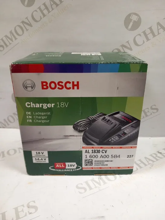 BOXED BOSCH CHARGER 18V AL 1830 CV