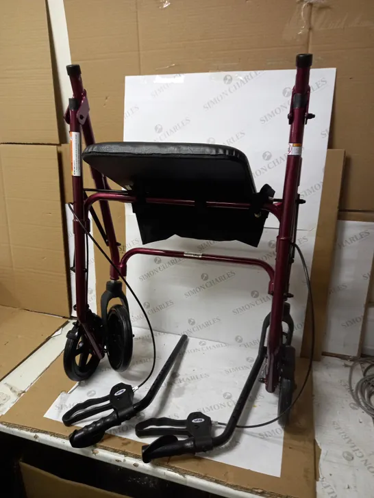 DAYS LIGHTWEIGHT FOLDING FOUR WHEEL ROLLATOR WALKER