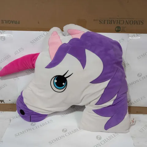 CHILDRENS UNICORN PLUSH CUSHION