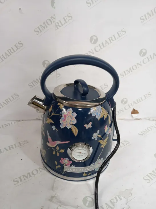 LAURA ASHLEY ELVEDEN PRINT KETTLE - NAVY