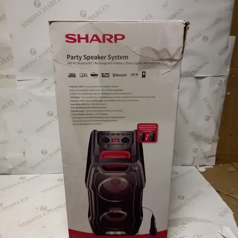 SHARP PARTY SPEAKER SYSTEM