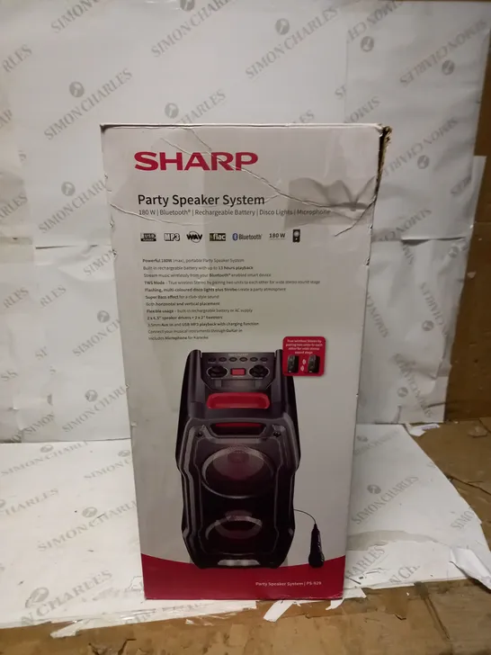 SHARP PARTY SPEAKER SYSTEM