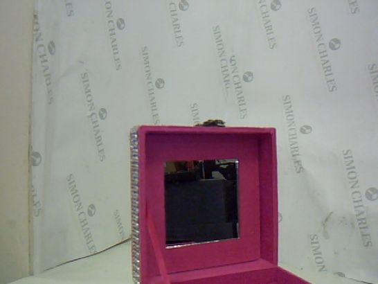 PINK MAKEUP BOX WITH MIRROR