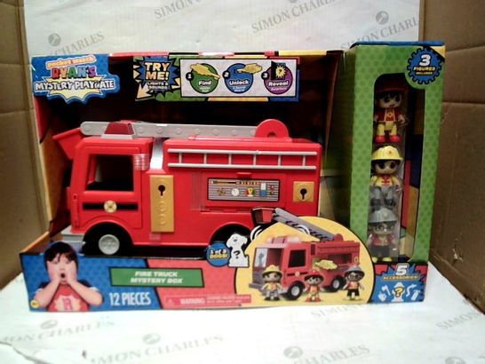 RYAN'S WORLD PLAYDATE FIRE TRUCK MYSTERY BOX