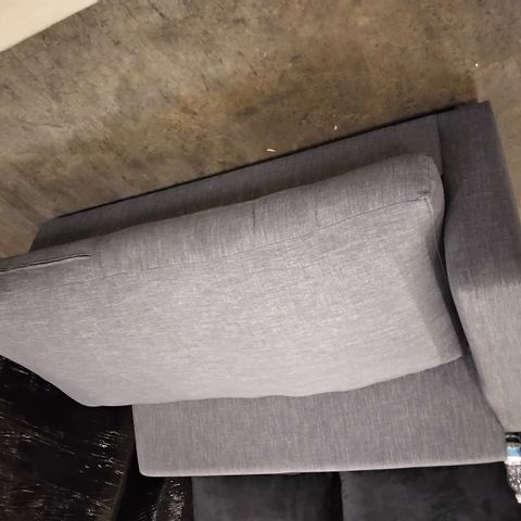 GREY FABRIC METAL ACTION SOFABED SECTION 