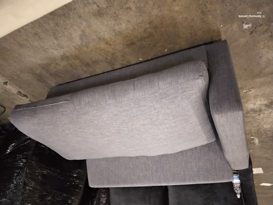 GREY FABRIC METAL ACTION SOFABED SECTION 