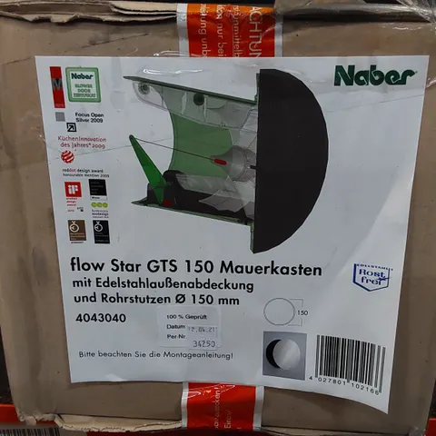 BRAND NEW & BOXED NABER FLOW STAR GTS 150 WALL SLEEVE 