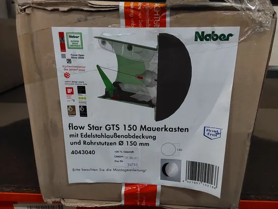 BRAND NEW & BOXED NABER FLOW STAR GTS 150 WALL SLEEVE 