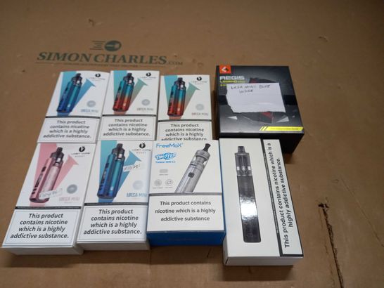 LOT OF APPROXIMATELY 19 ASSORTED VAPING ITEMS TO INCLUDE ELOST VAPE URSA MINI AND INNOKIN GOS