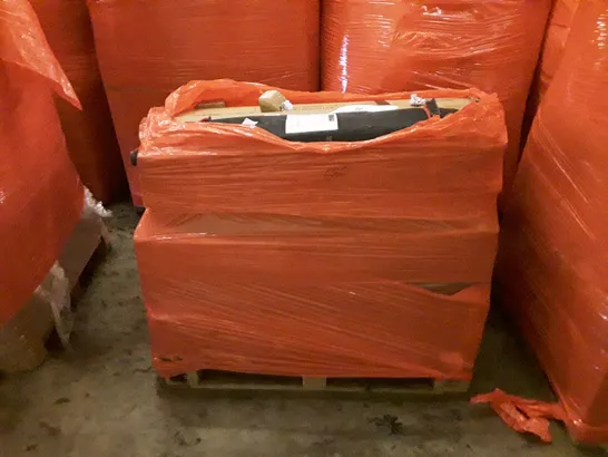 PALLET CONTAINING ASSORTED HOUSEHOLD PRODUCTS INCLUDING BED PARTS, CANOPY, BOXED FURNITURE ETC