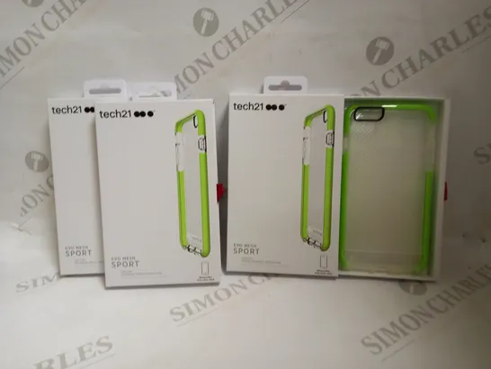 LOT OF APPROXIMATELY 100 TECH21 EVO MESH SPORT CASES FOR IPHONE 6 PLUS