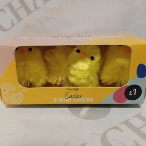 LOT OF 5 BOXES OF EASTER MINI CHICKS (24 PACKS IN EACH BOX, 8 IN EACH PACK)