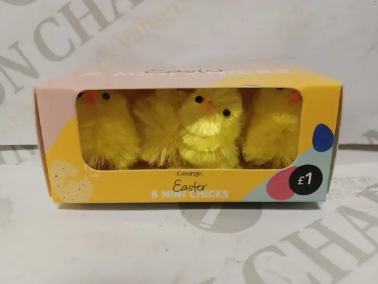 LOT OF 5 BOXES OF EASTER MINI CHICKS (24 PACKS IN EACH BOX, 8 IN EACH PACK)