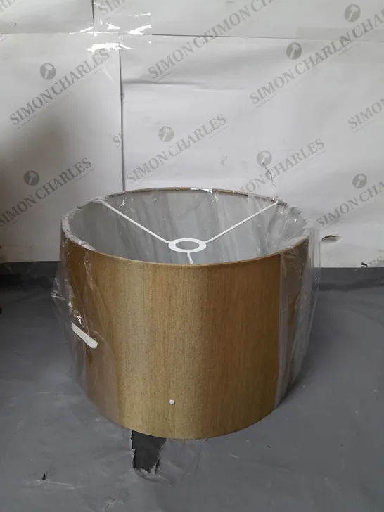 BOXED LAMP WITH LAMPSHADE GOLD