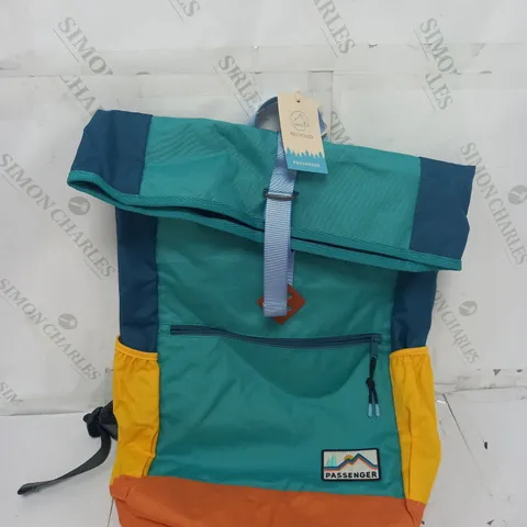 PASSENGER BACKWOODS RECYCLED POLYESTER ROLLTOP BACKPACK 32L IN MULTICOLOUR