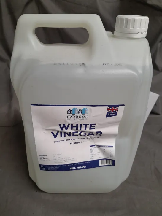 HARBOUR 5L TUB OF WHITE VINEGAR 