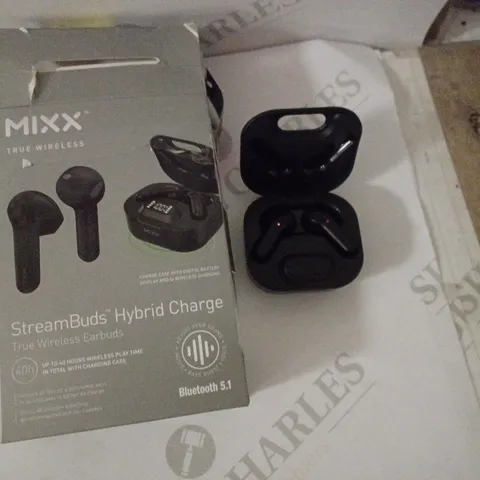 MIXX TRUE WIRELESS STREAM BUDS HYBRID CHARGE