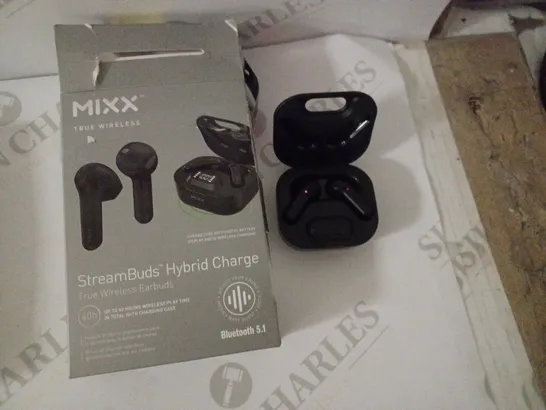 MIXX TRUE WIRELESS STREAM BUDS HYBRID CHARGE